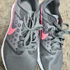 Nike Gray and Pink Women's Sneakers for Running
